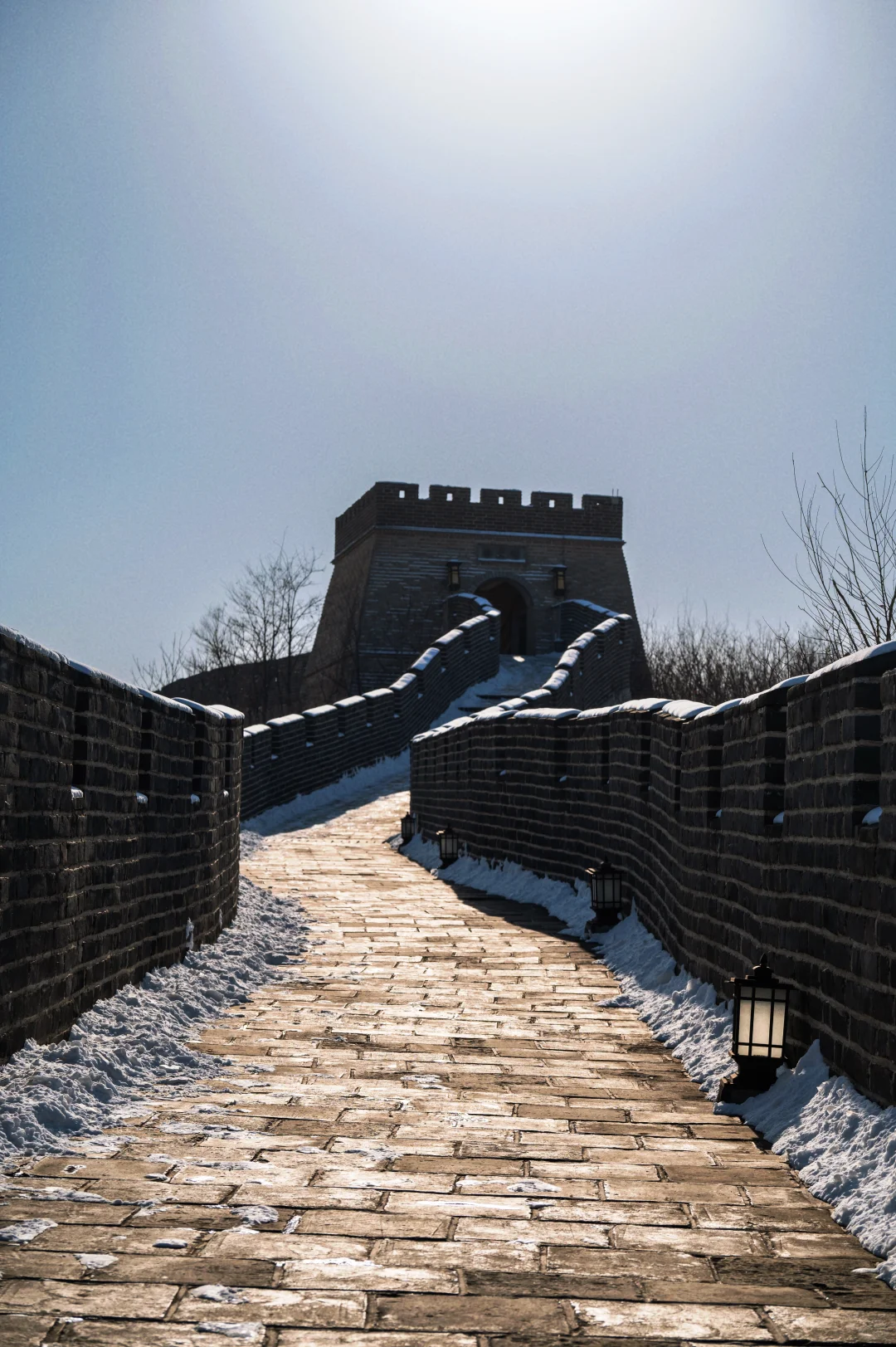 雪后的石家庄西山
