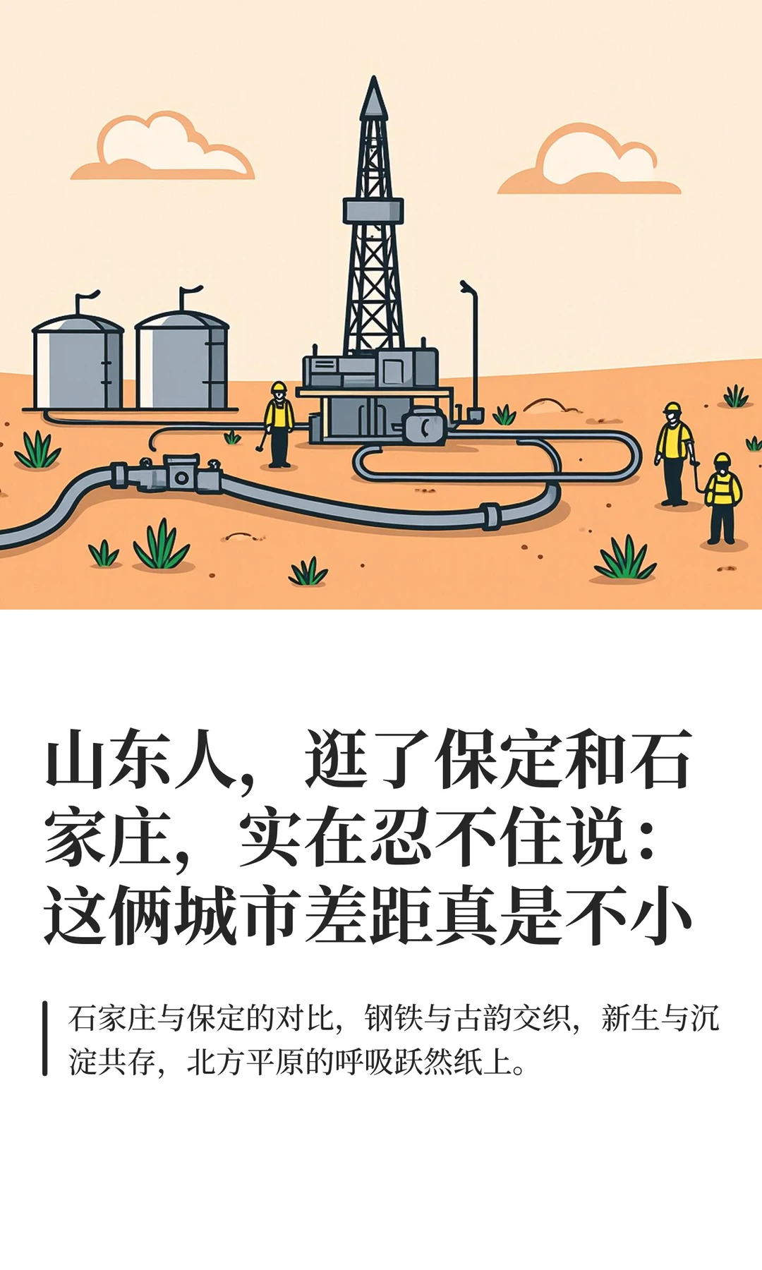 山东人，逛了保定和石家庄，实在忍不住说：