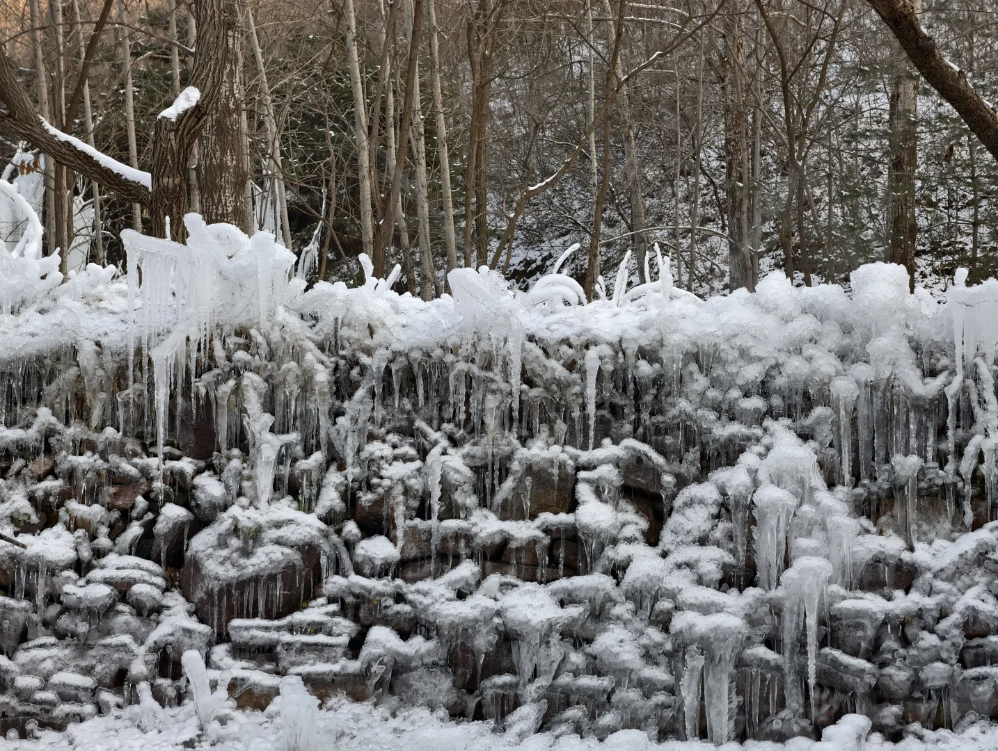 30分钟车程 石家庄的雪景真的震撼我