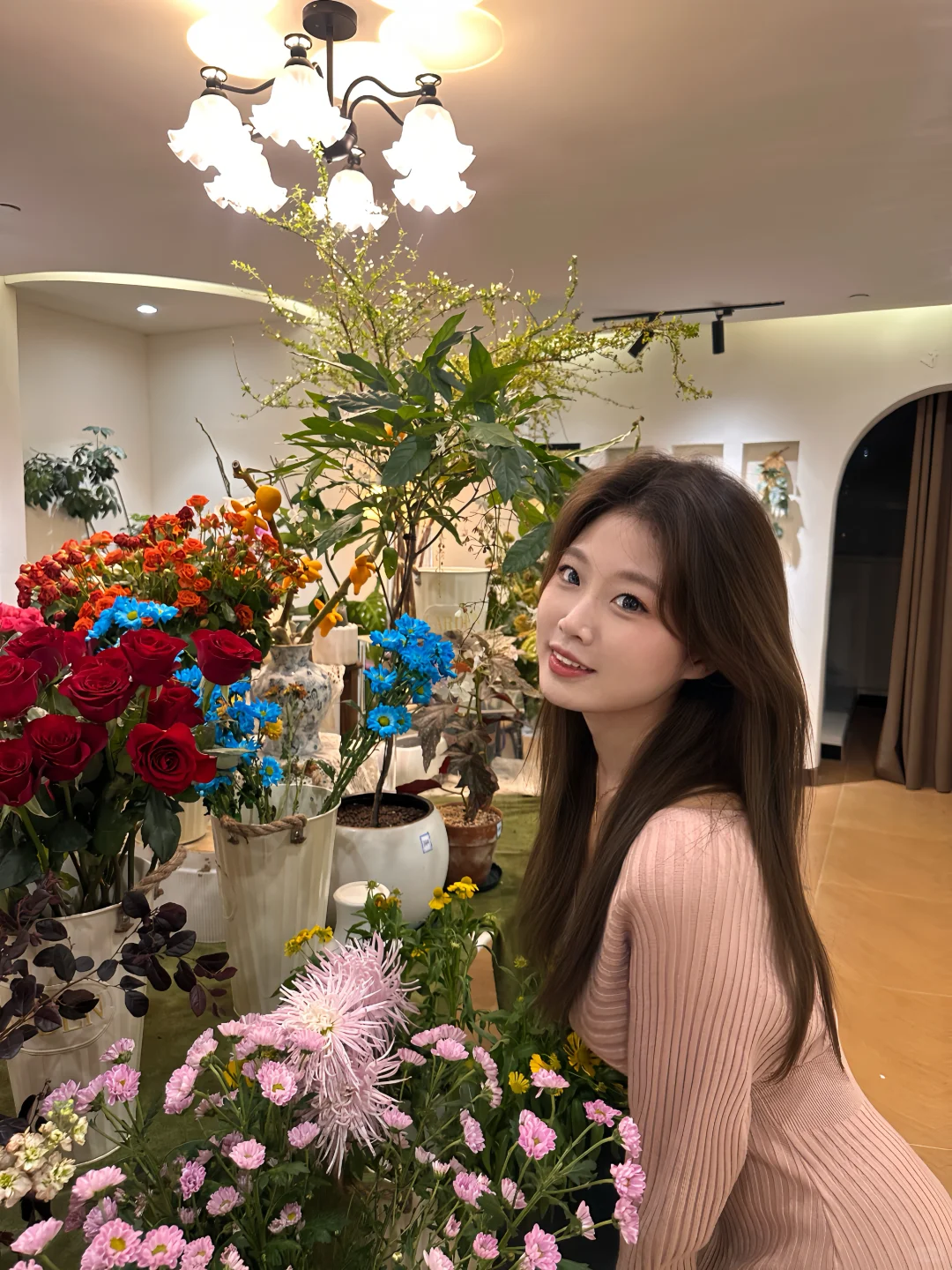 看到有花的地方就走不动