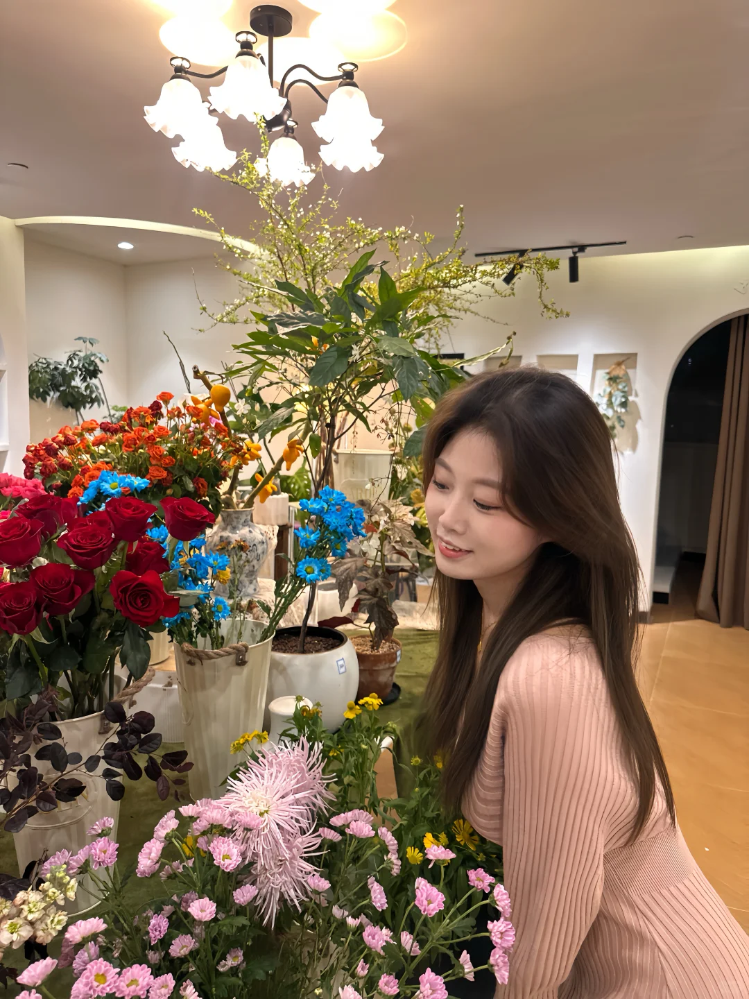 看到有花的地方就走不动