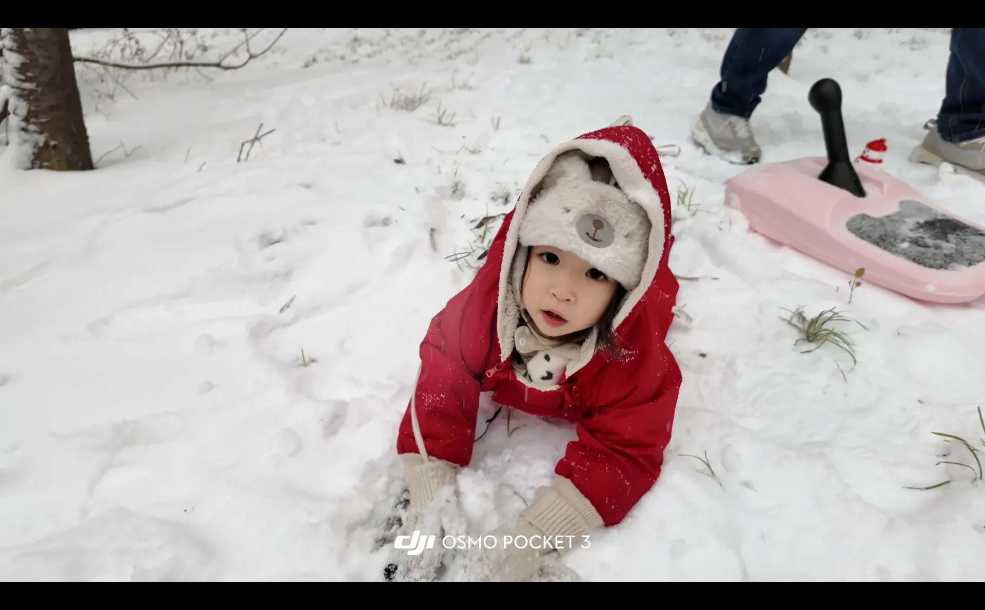 石家庄下雪啦 雪橇没白买