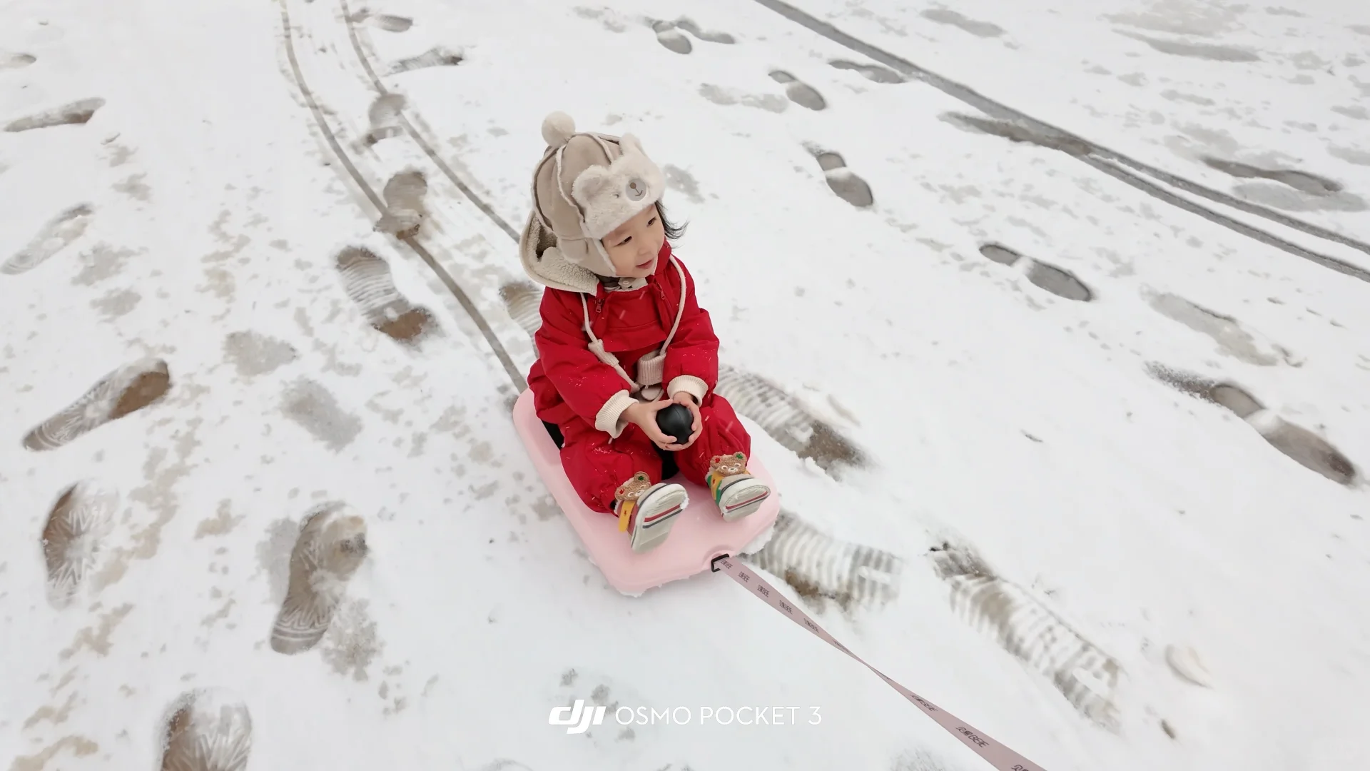 石家庄下雪啦 雪橇没白买