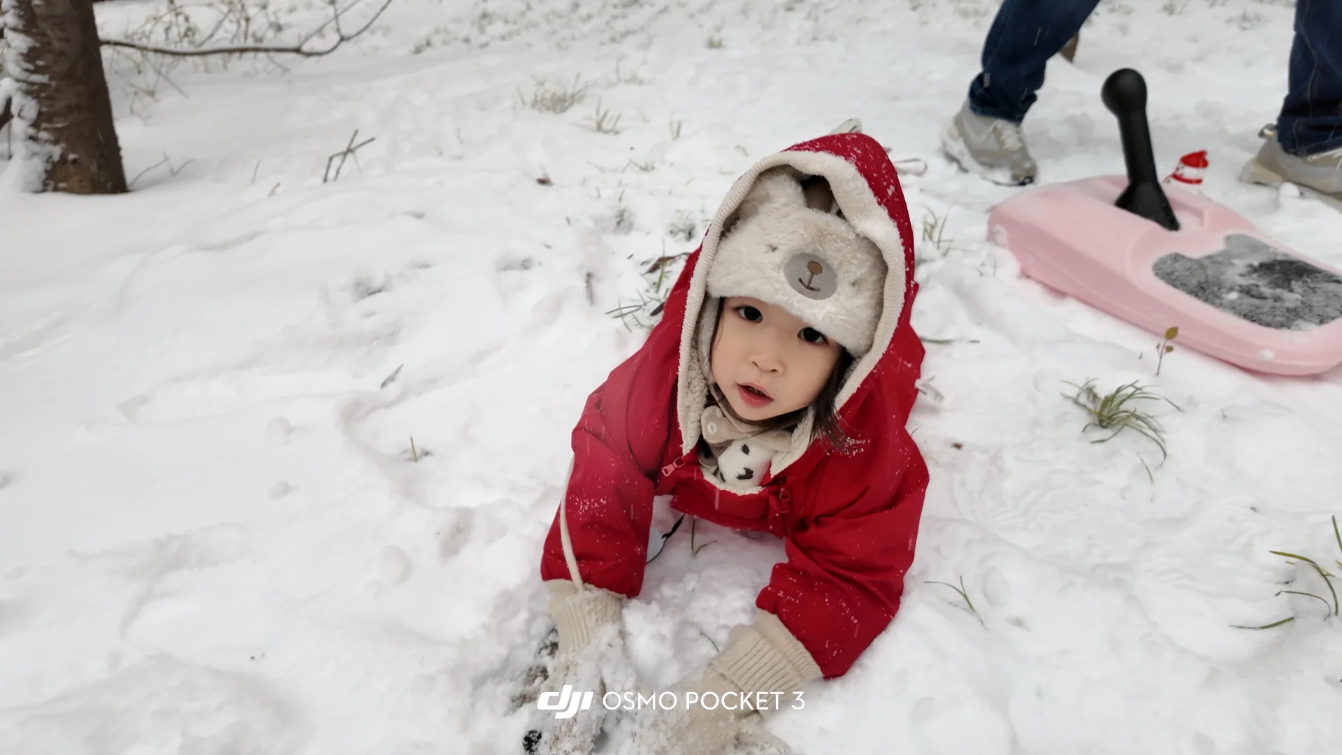 石家庄下雪啦 雪橇没白买