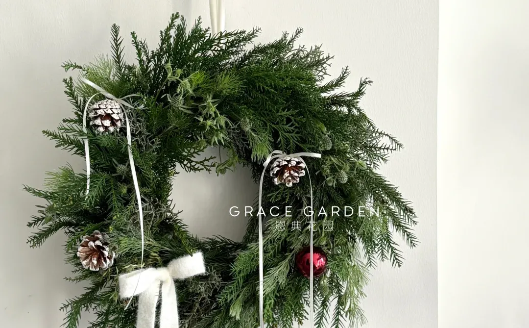 邯郸花店｜圣诞花环🎄🤍