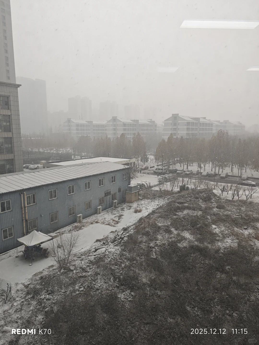 石家庄真的下雪了