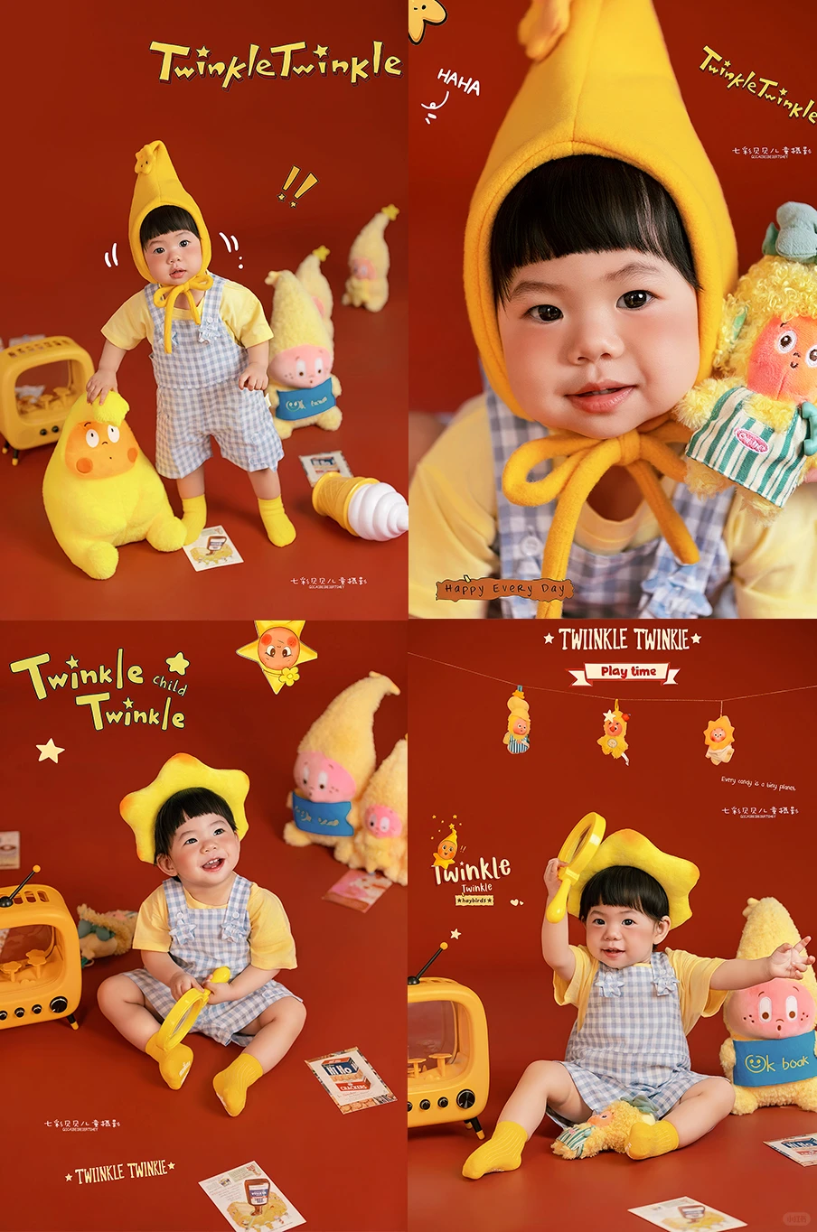 周岁照宝宝照～邯郸儿童摄影星星人主题