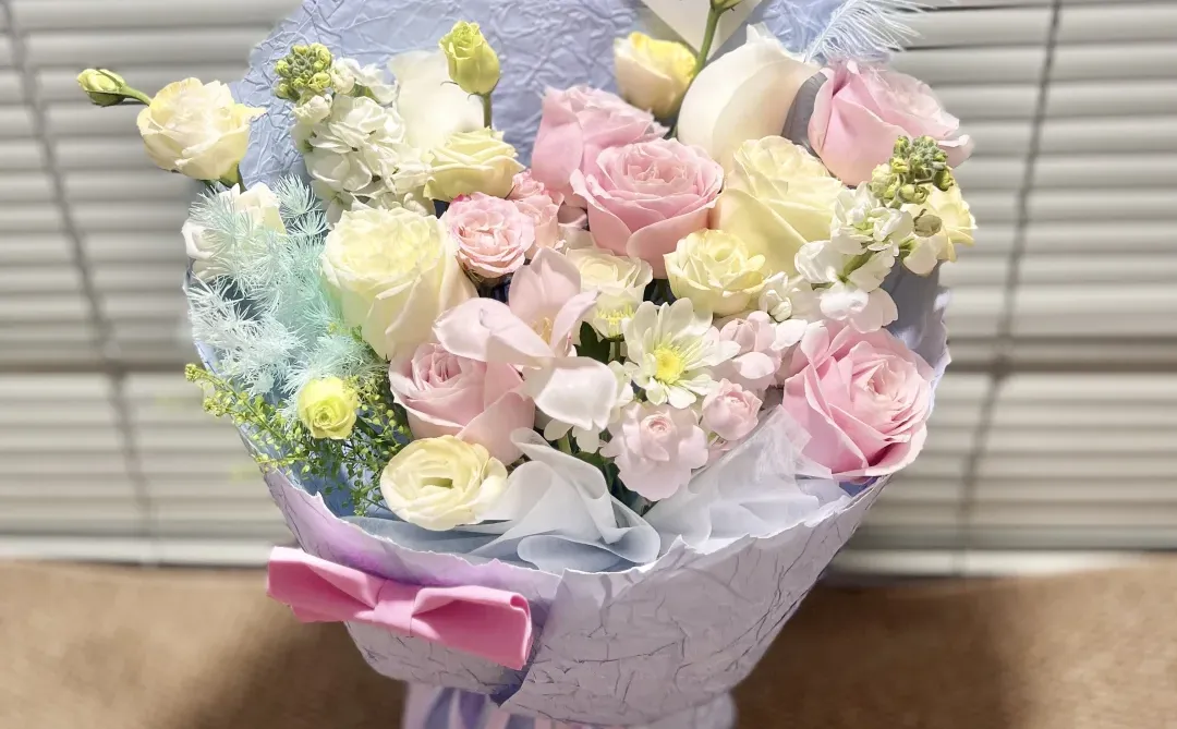 邢台花店，粉色混搭花束