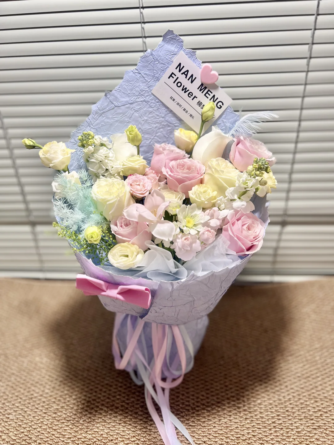 邢台花店，粉色混搭花束