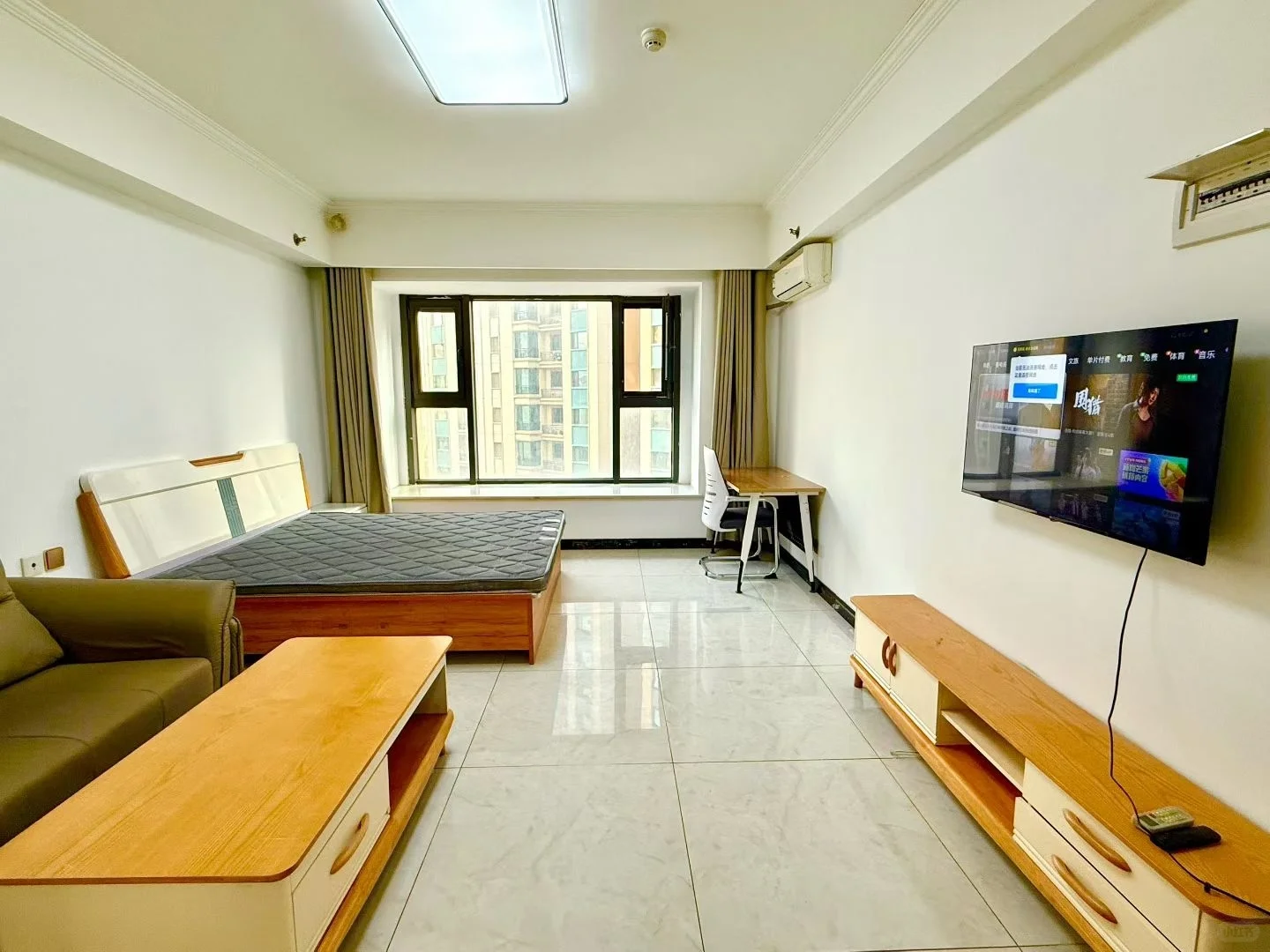 邢台租房，阳面一居室，可短租月付