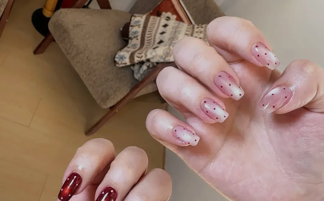 邯郸美甲｜红色猫眼真的太美啦！