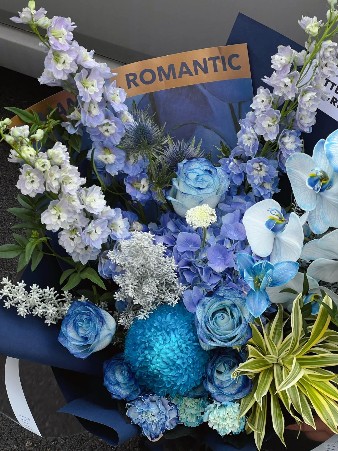蓝色系花束💙