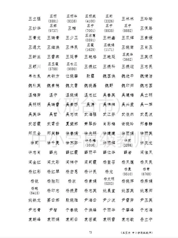 邢台市中小学高级职称