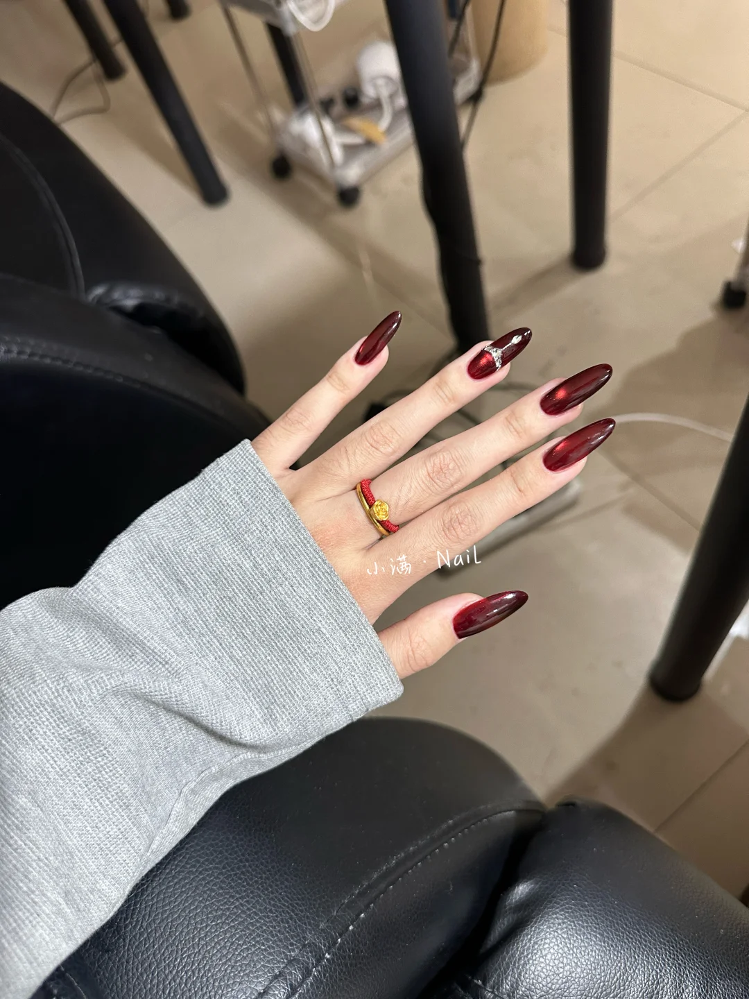 邢台平价美甲💅红宝石猫眼真是漂亮的不像话