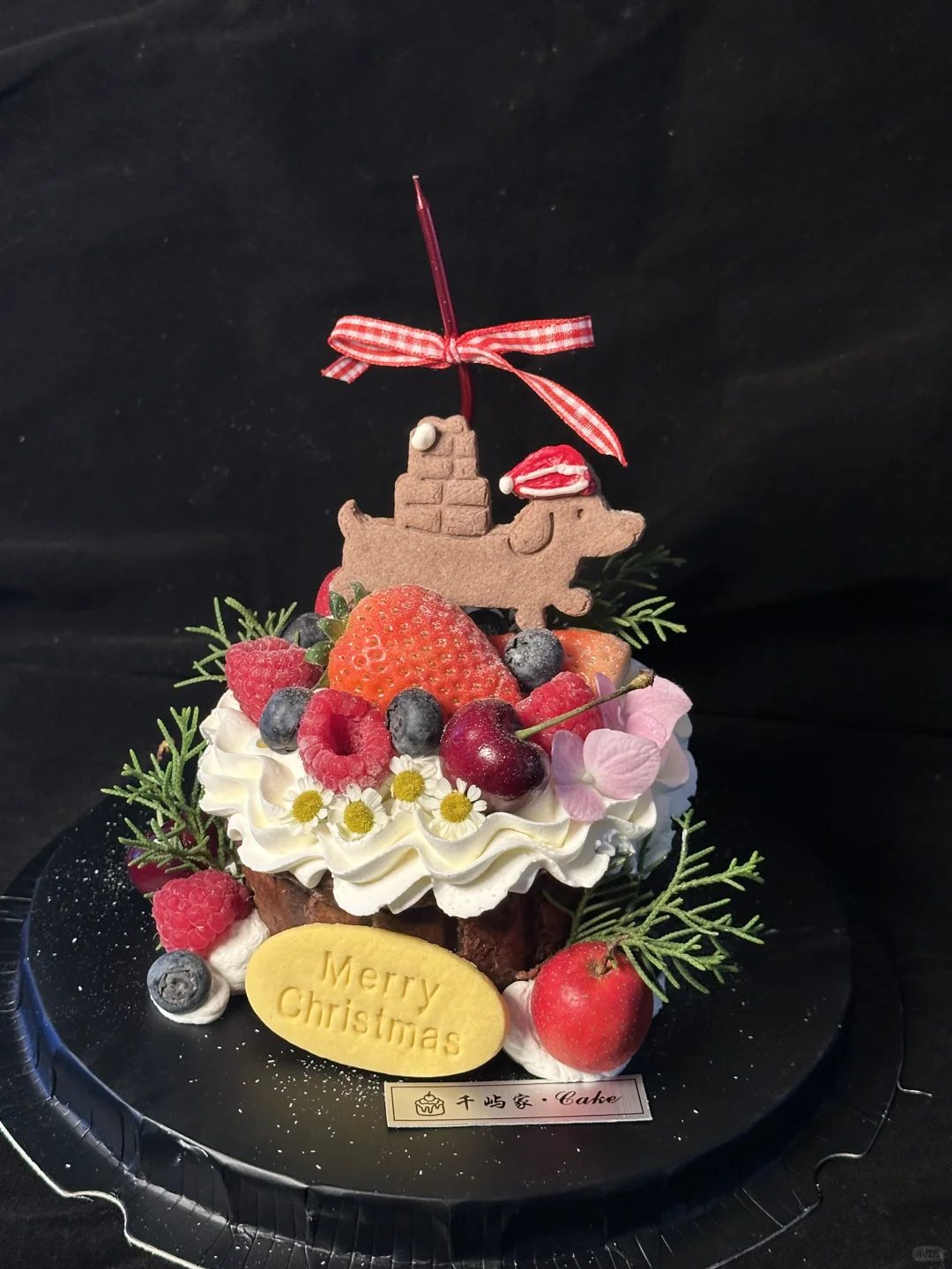 邢台蛋糕｜圣诞礼物小狗巴斯克～