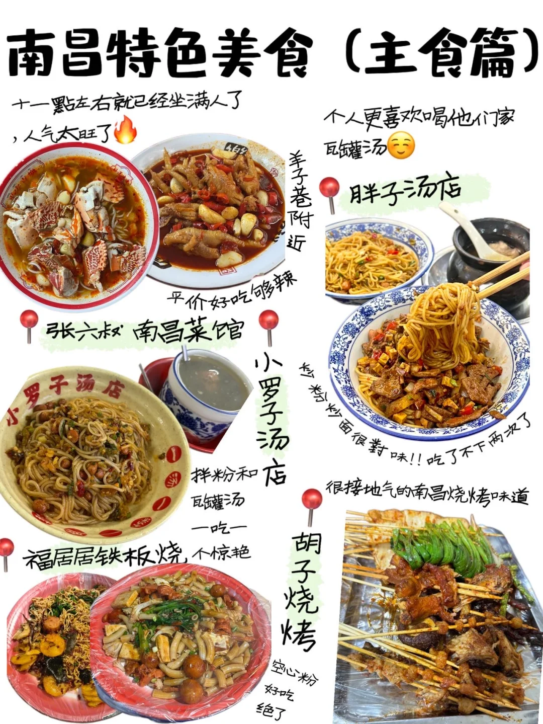 J人耗时4h整理的南昌美食合集（手绘版✍）