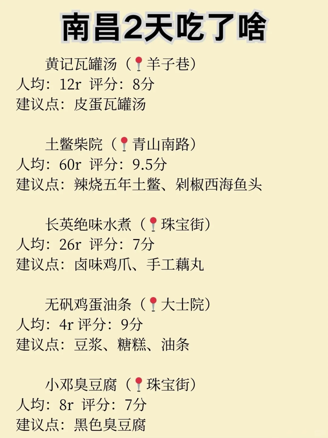 j人熬夜整理的南昌超详细两日游攻略😻