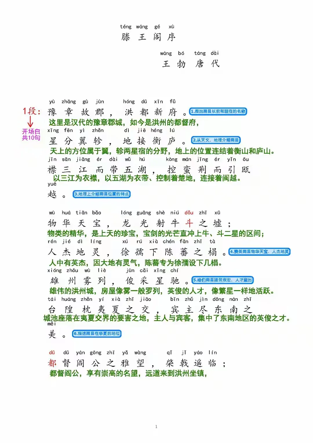 等了5年！终于等到娃能背《滕王阁序》的年
