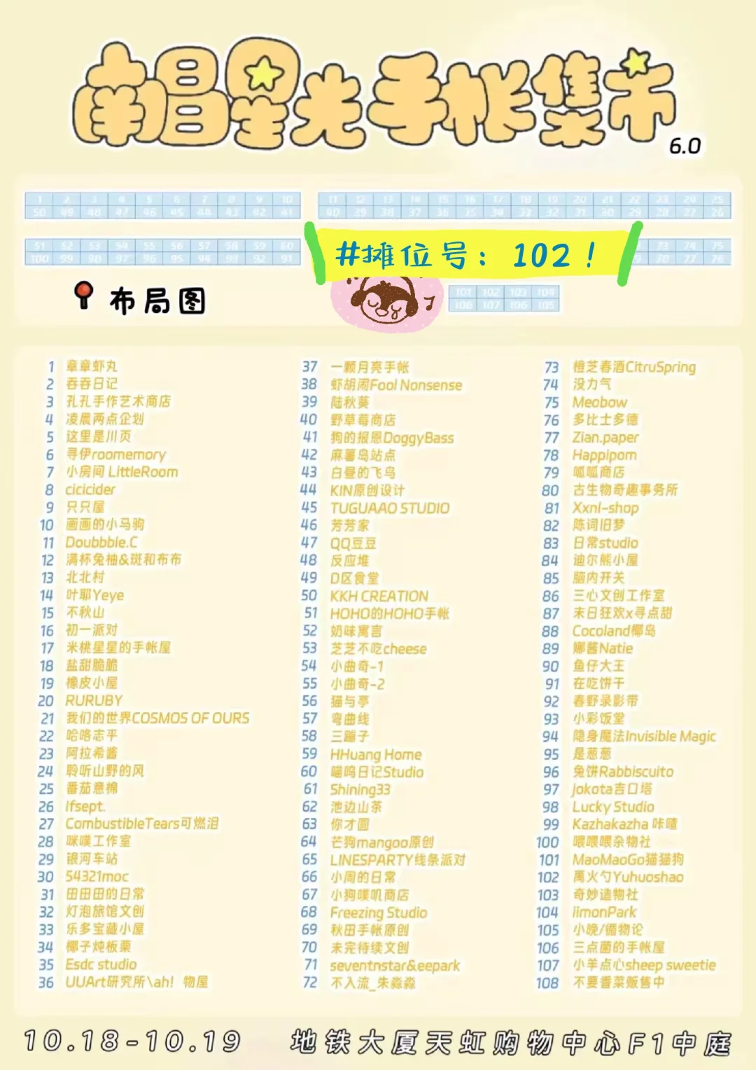 谁懂啊！原图直出的可爱！就在星光102💧