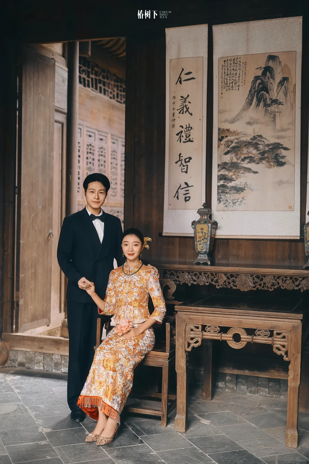 新中式民国风婚纱照🏮南昌婚纱照