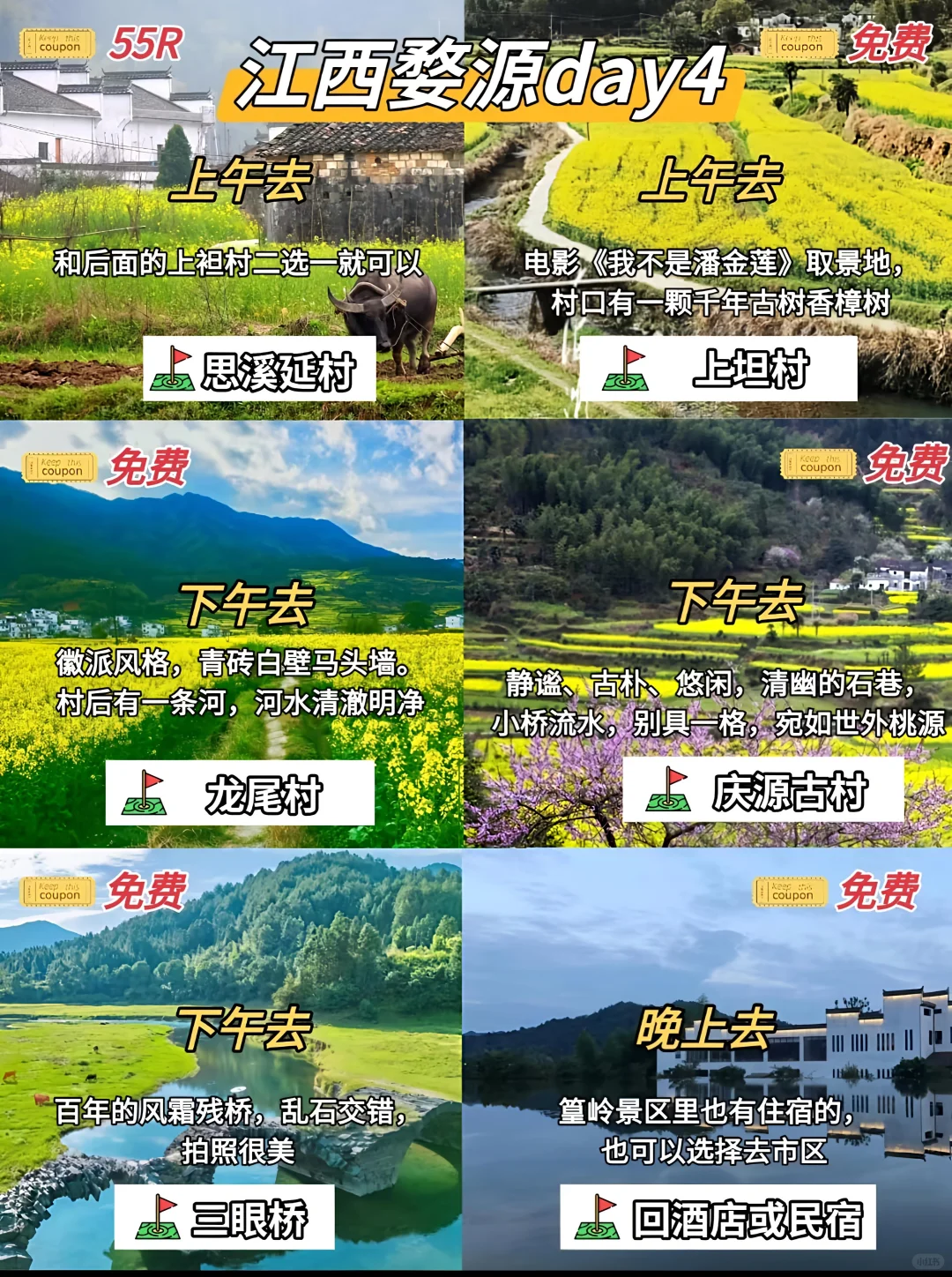 🌍 行程总览：南昌→景德镇→婺源 不走回