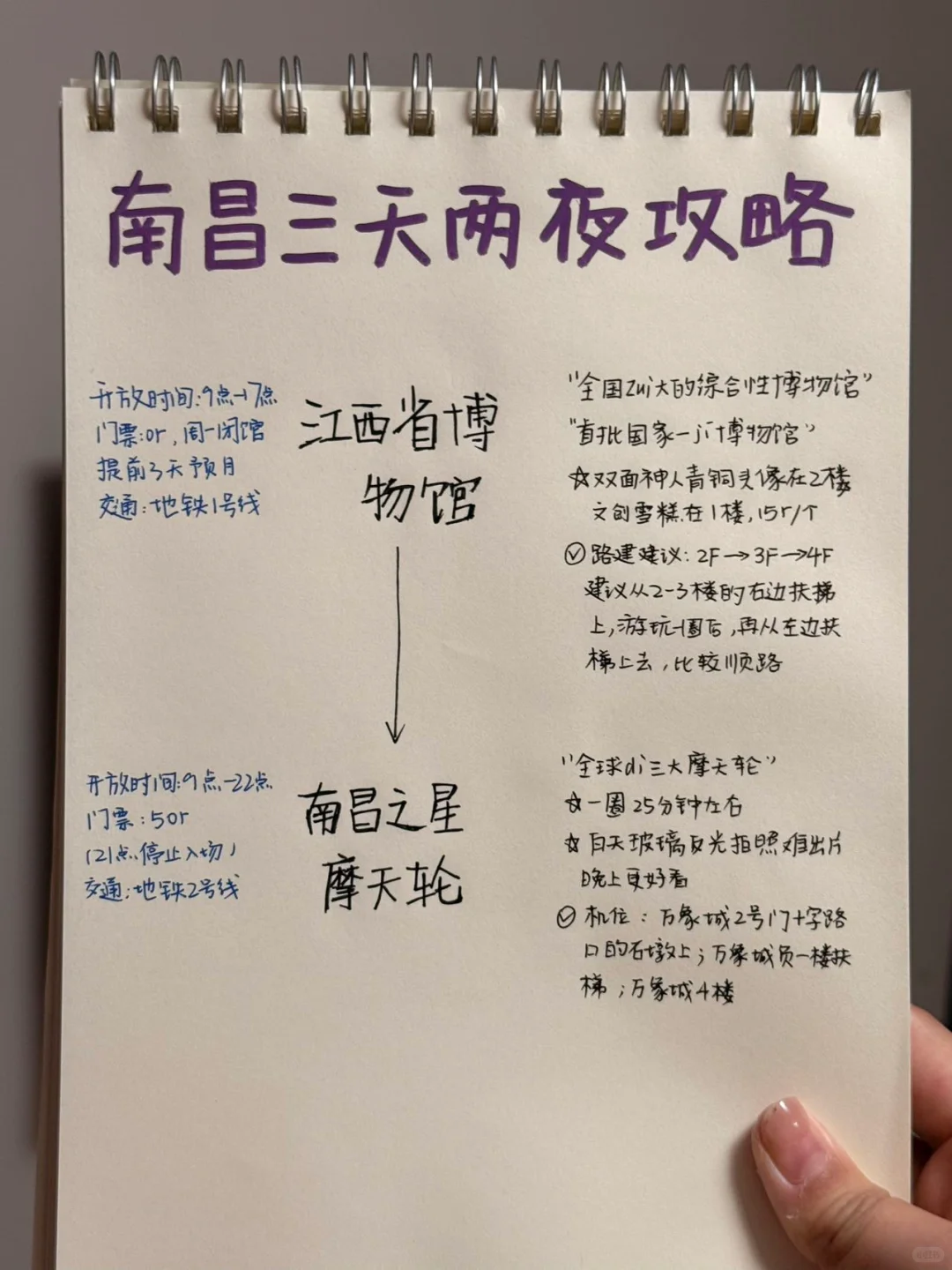 本土著被自己手写的南昌攻略满意到睡不着…