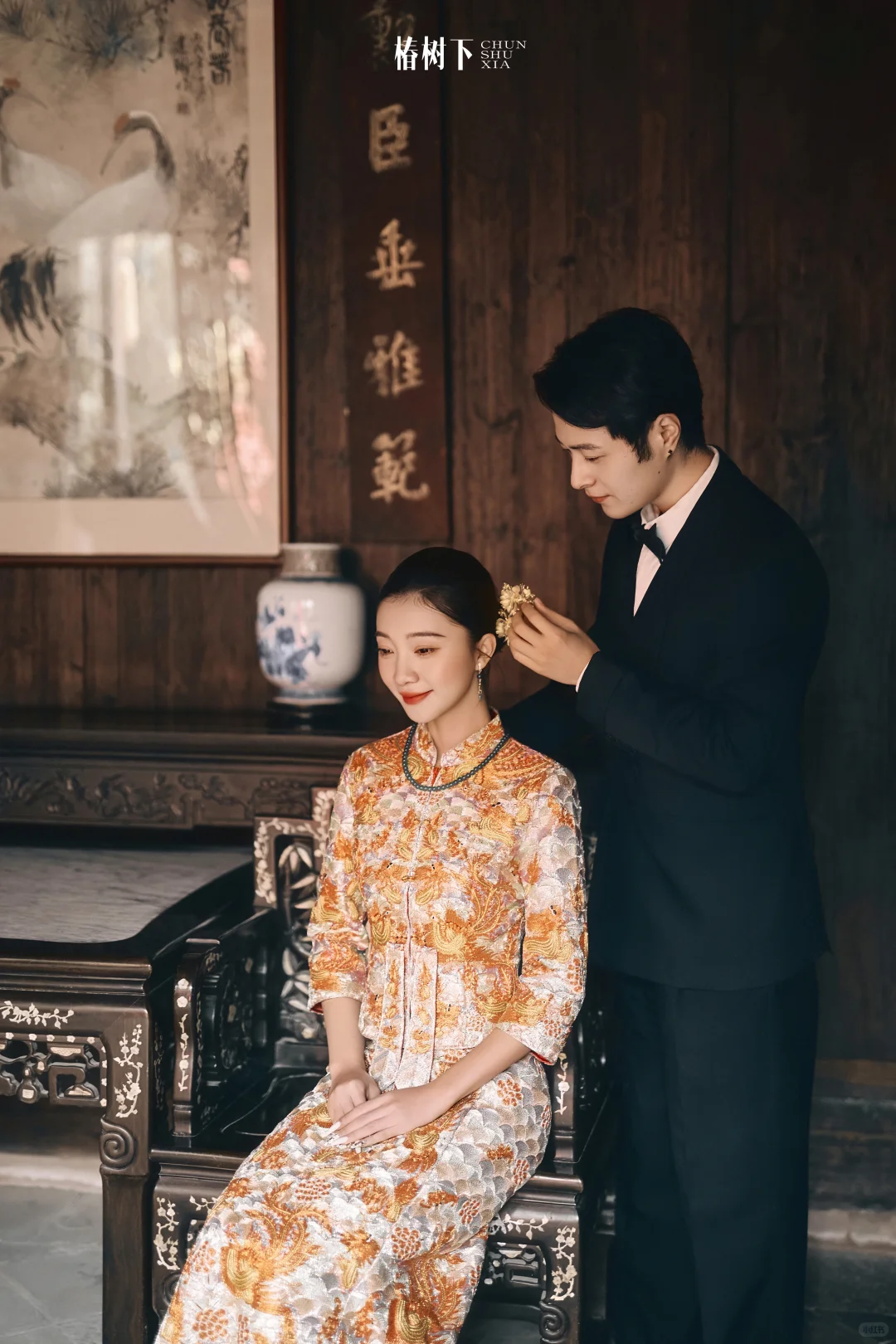 新中式民国风婚纱照🏮南昌婚纱照