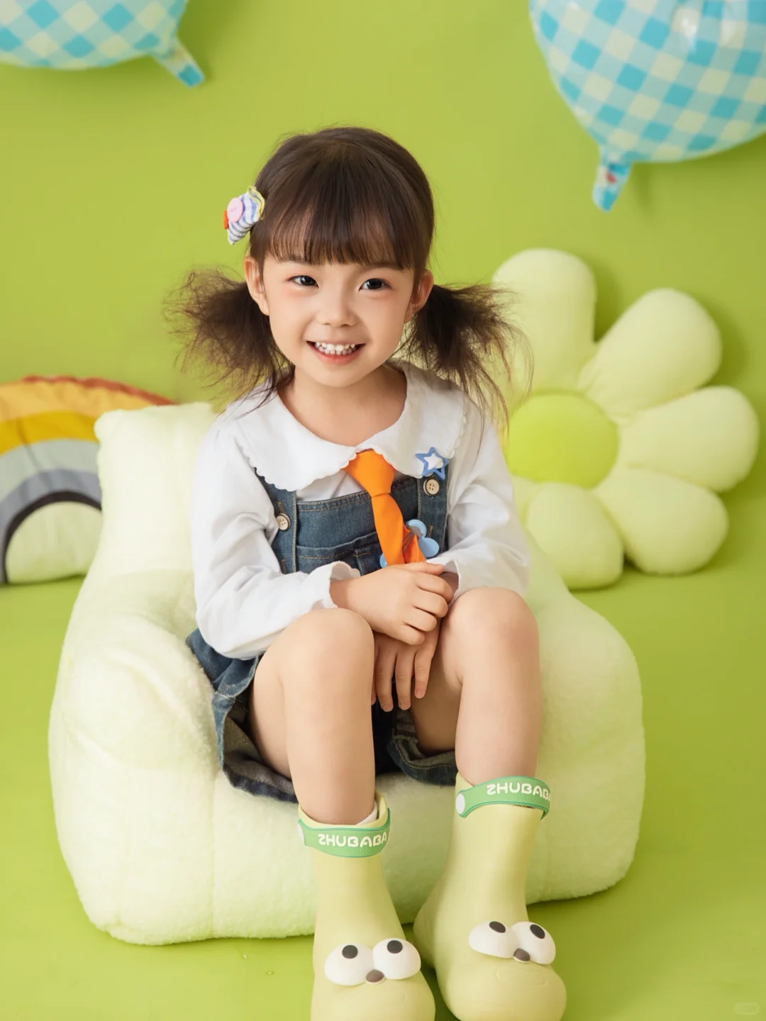 谁拍谁可爱的嫩绿色儿童写真🥰赣州儿童摄影