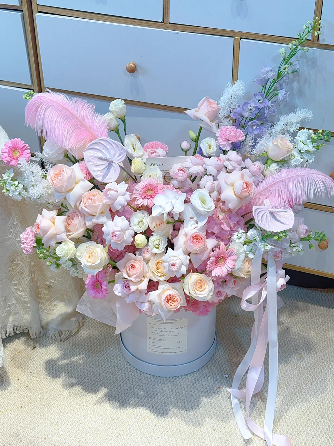 赣州花店｜粉色系抱抱桶鲜花花店