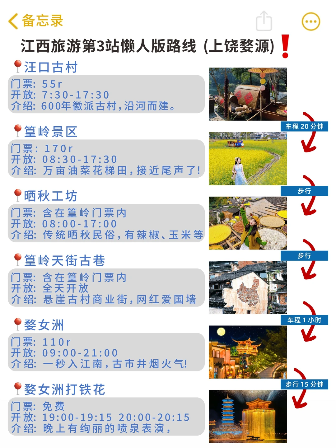 愿每个计划去江西的人都能刷到这篇🙏