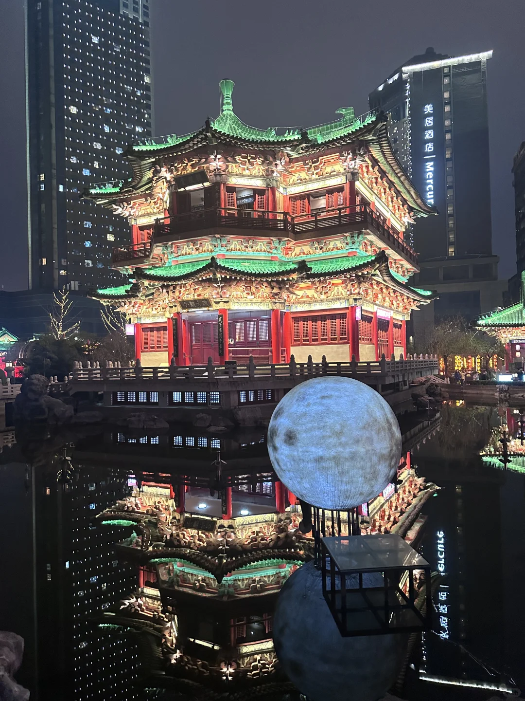 人生建议‼️离开南昌前一定看一次滕王阁夜景