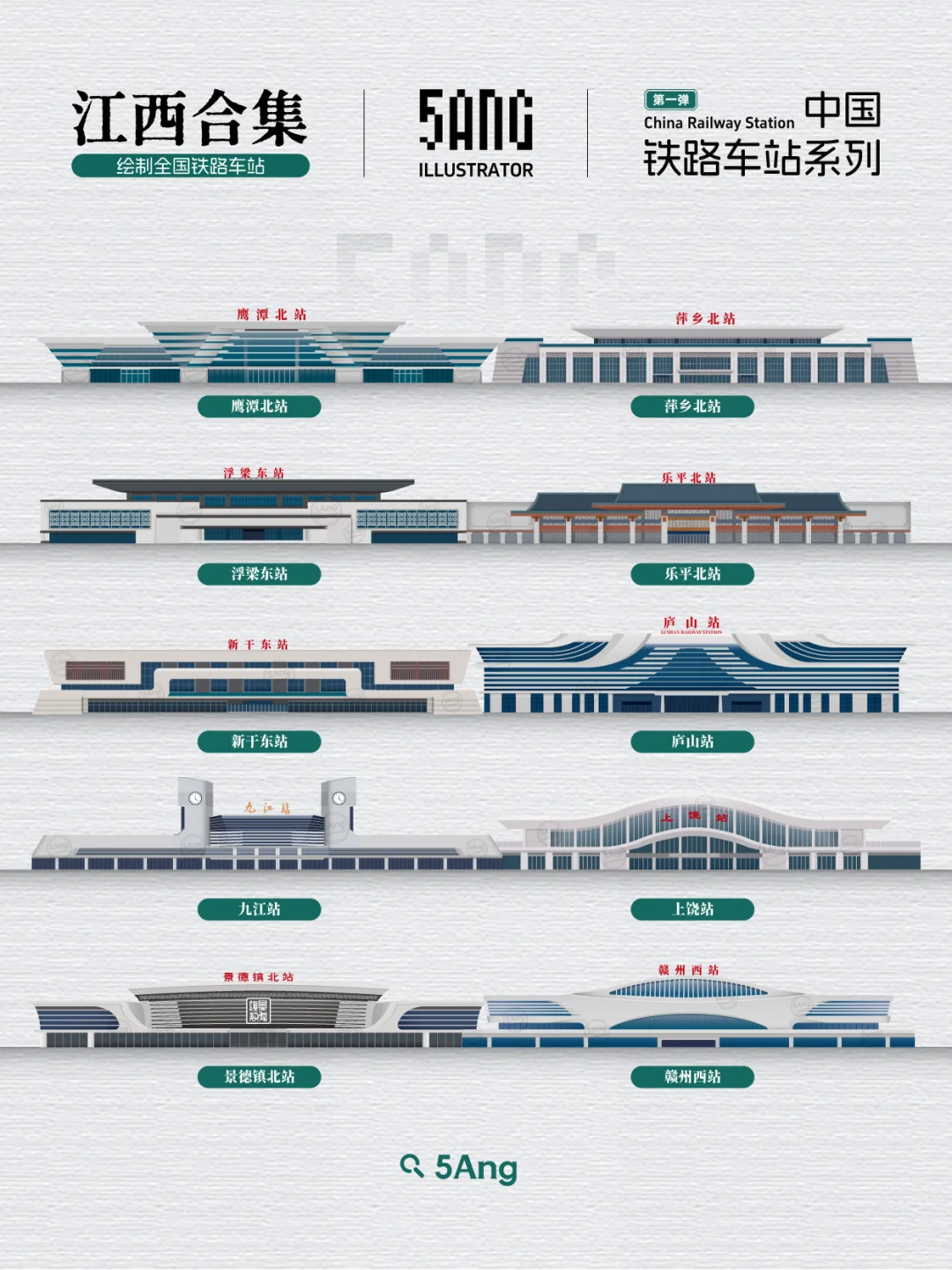 中国铁路车站_江西系列来了