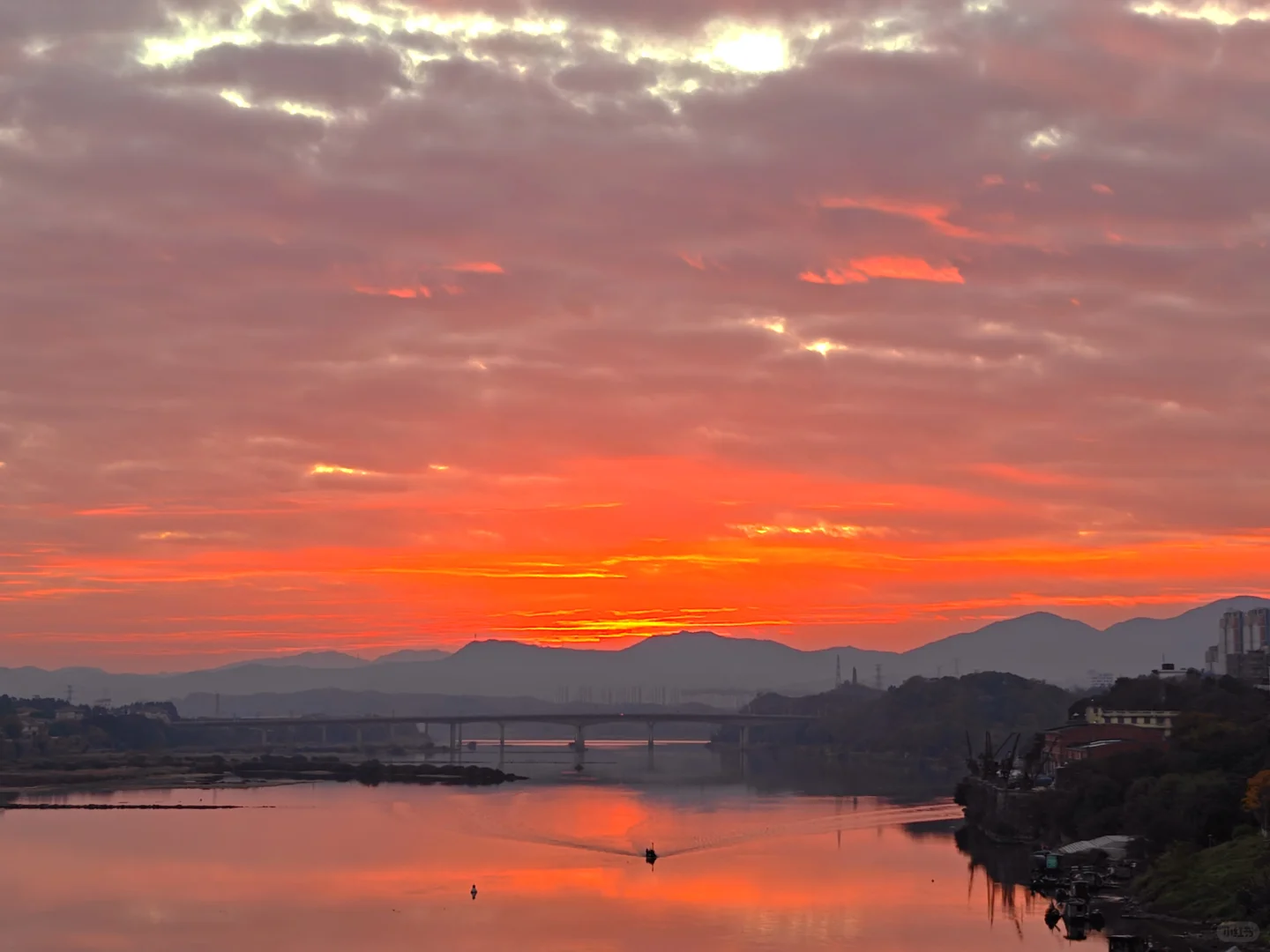 赣州今天的朝霞
