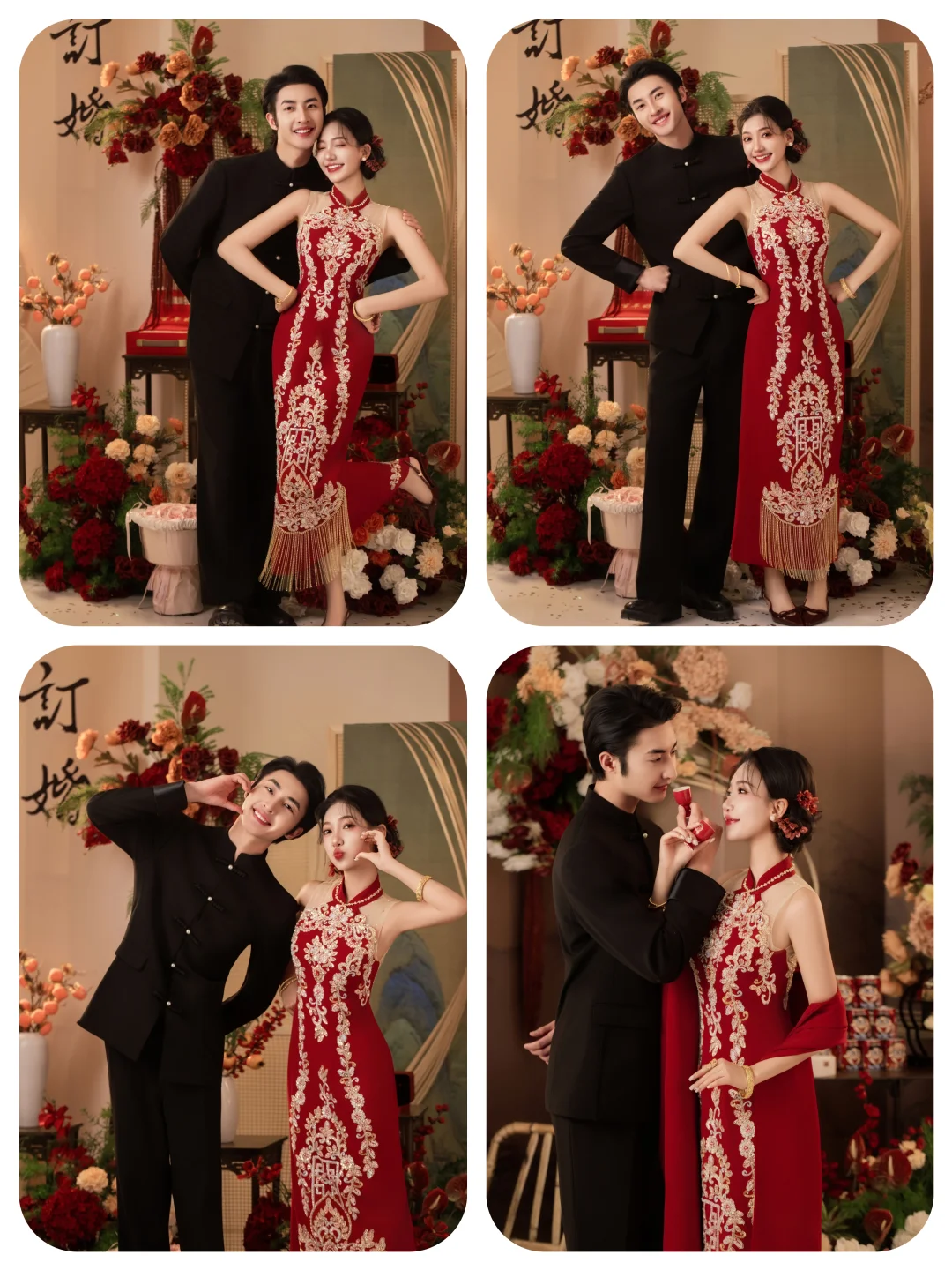 抚州订婚照|我们订婚啦❗️旗袍预制订婚照