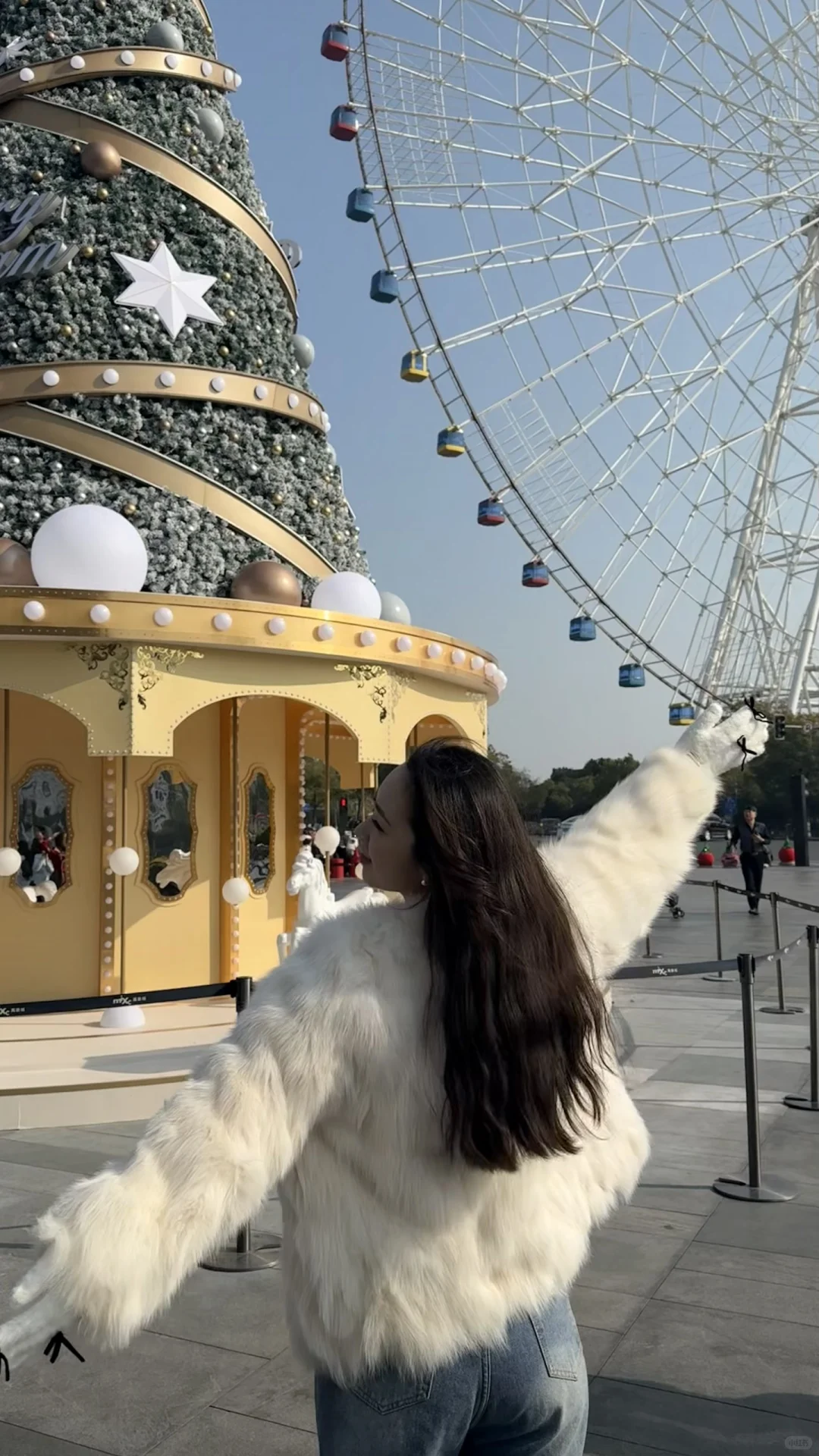 🎡落日蓝调下最美南昌之星摩天轮🎄圣诞树