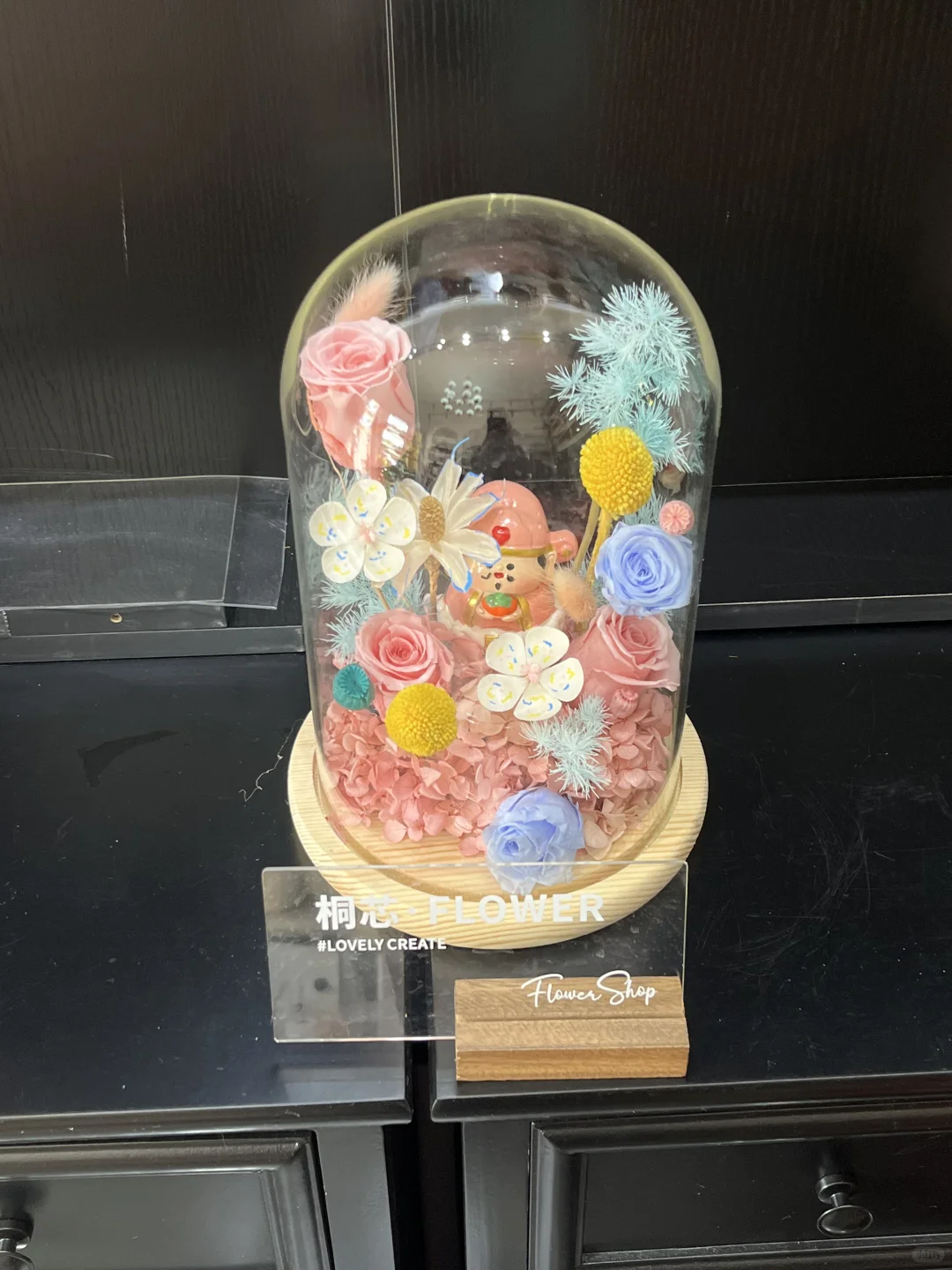 抚州花店-永生花玻璃罩