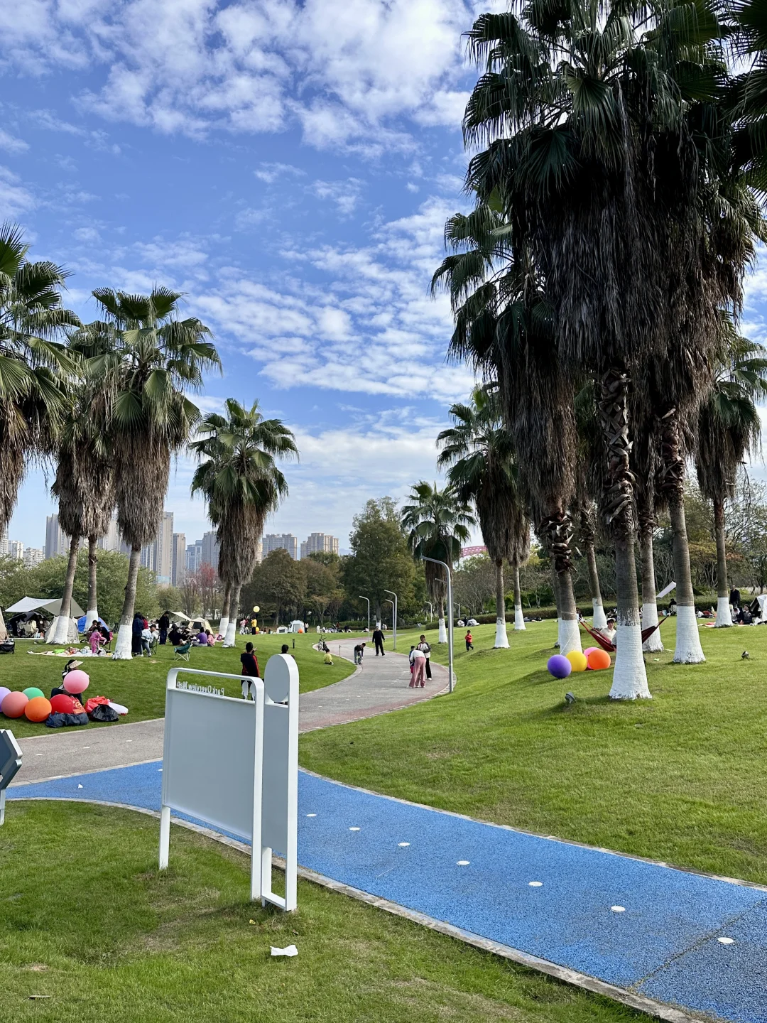 赣州蓉江公园这片大草坪也太治愈了吧！ 🌴