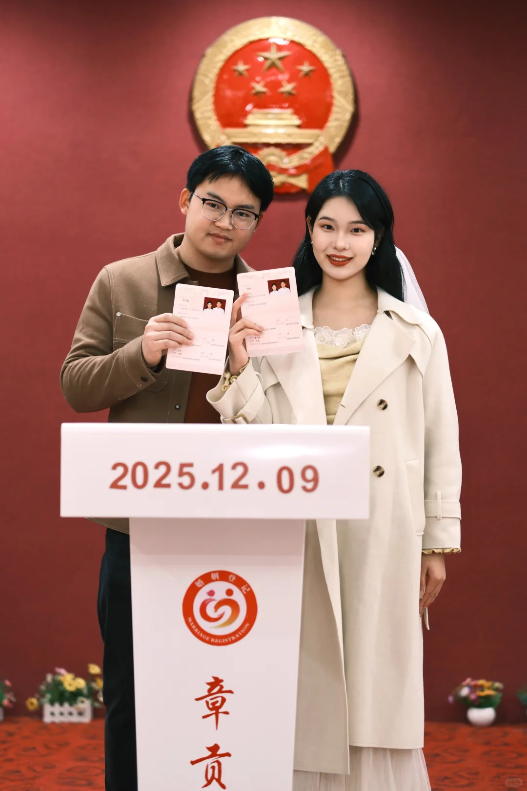 赣州领证跟拍｜暖乎乎的秋冬领证跟拍💐