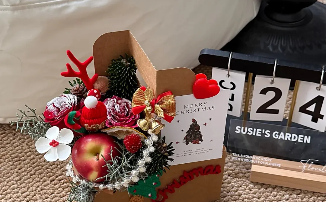 南昌花店｜圣诞咖啡花盒～