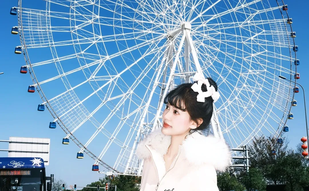 南昌之星摩天轮拍照现状。。能劝一个是一个