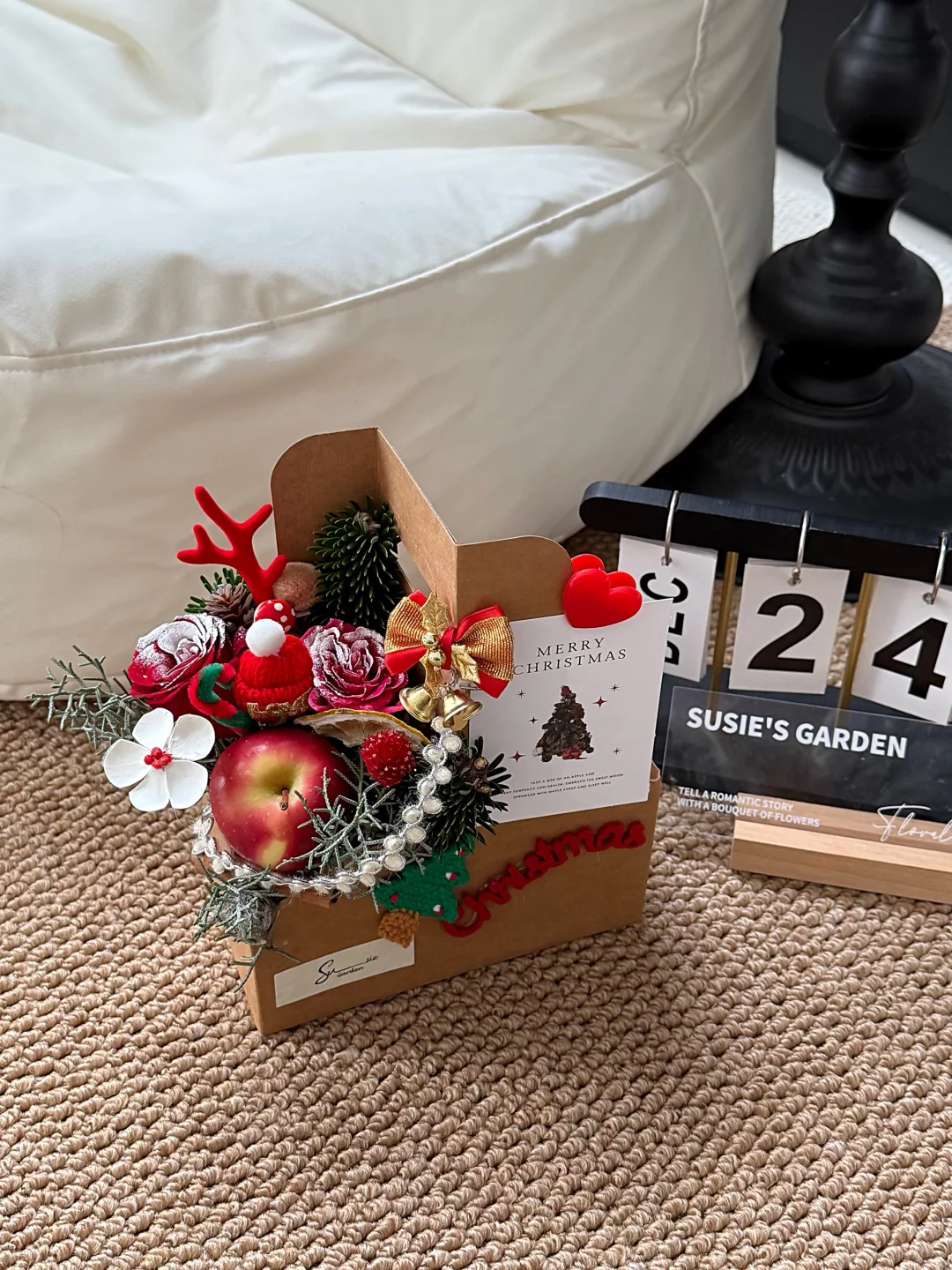 南昌花店｜圣诞咖啡花盒～