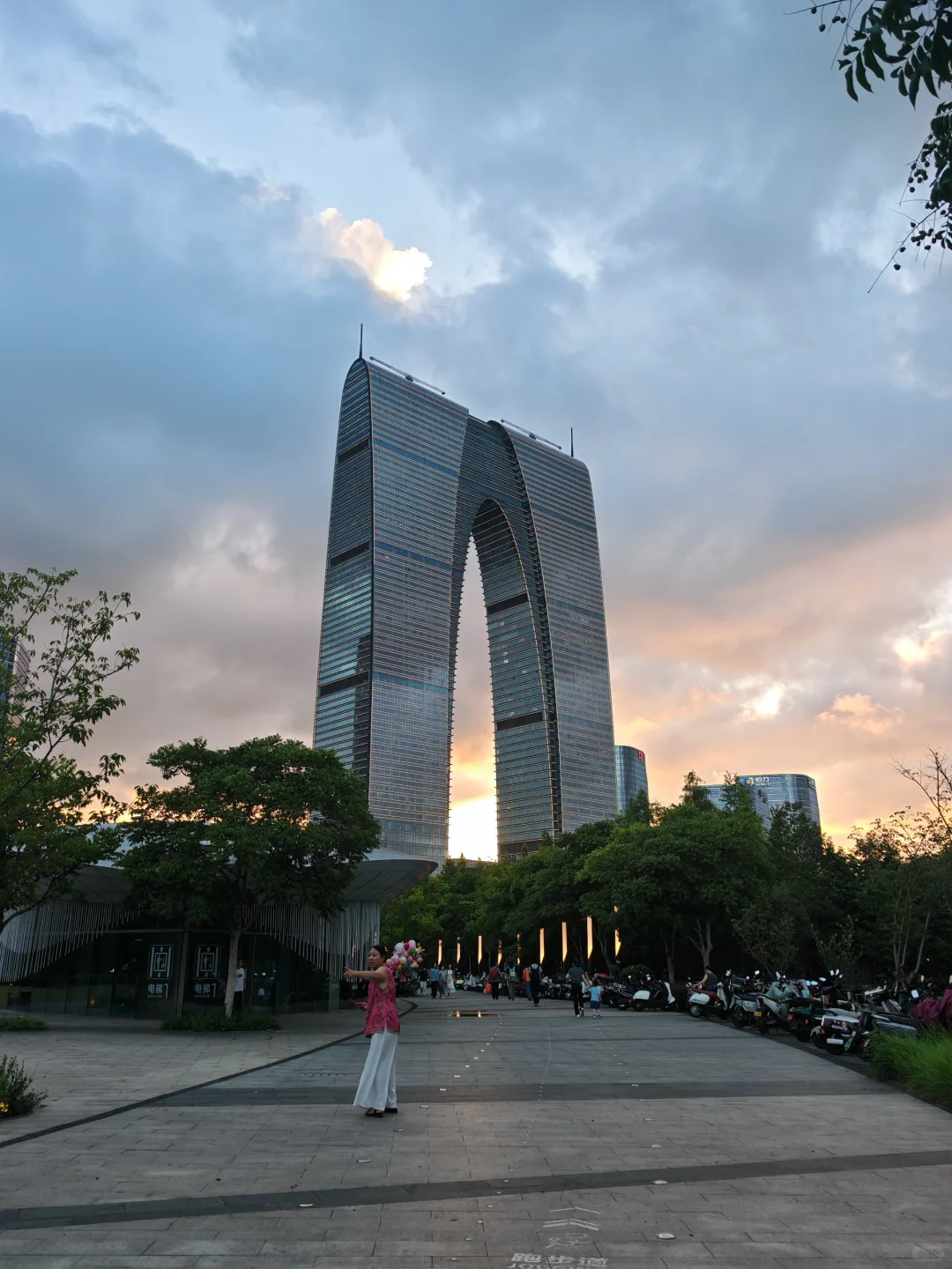 苏州东方之门&金鸡湖音乐喷泉