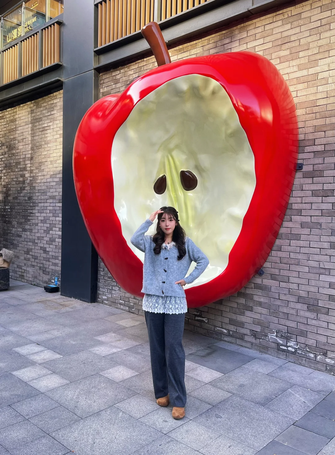 徐州文庙❗️新地标 巨型苹果🍎 太出片啦🎈