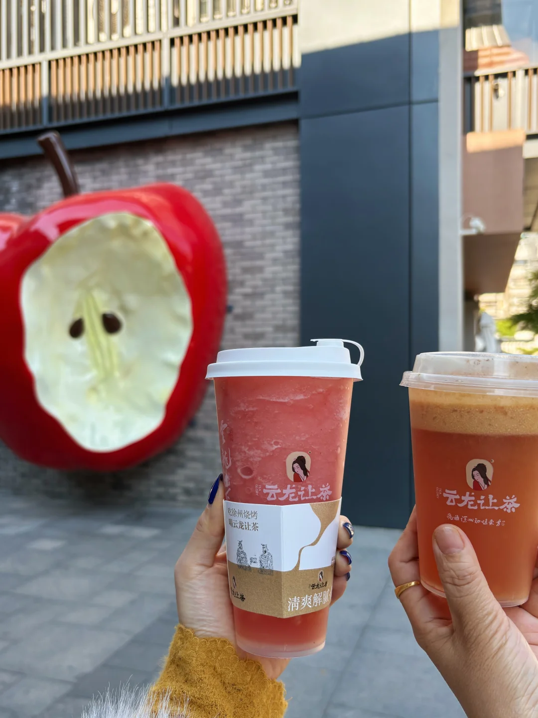 一起来徐州拍大苹果📷喝苹果茶吧…🍎✌️