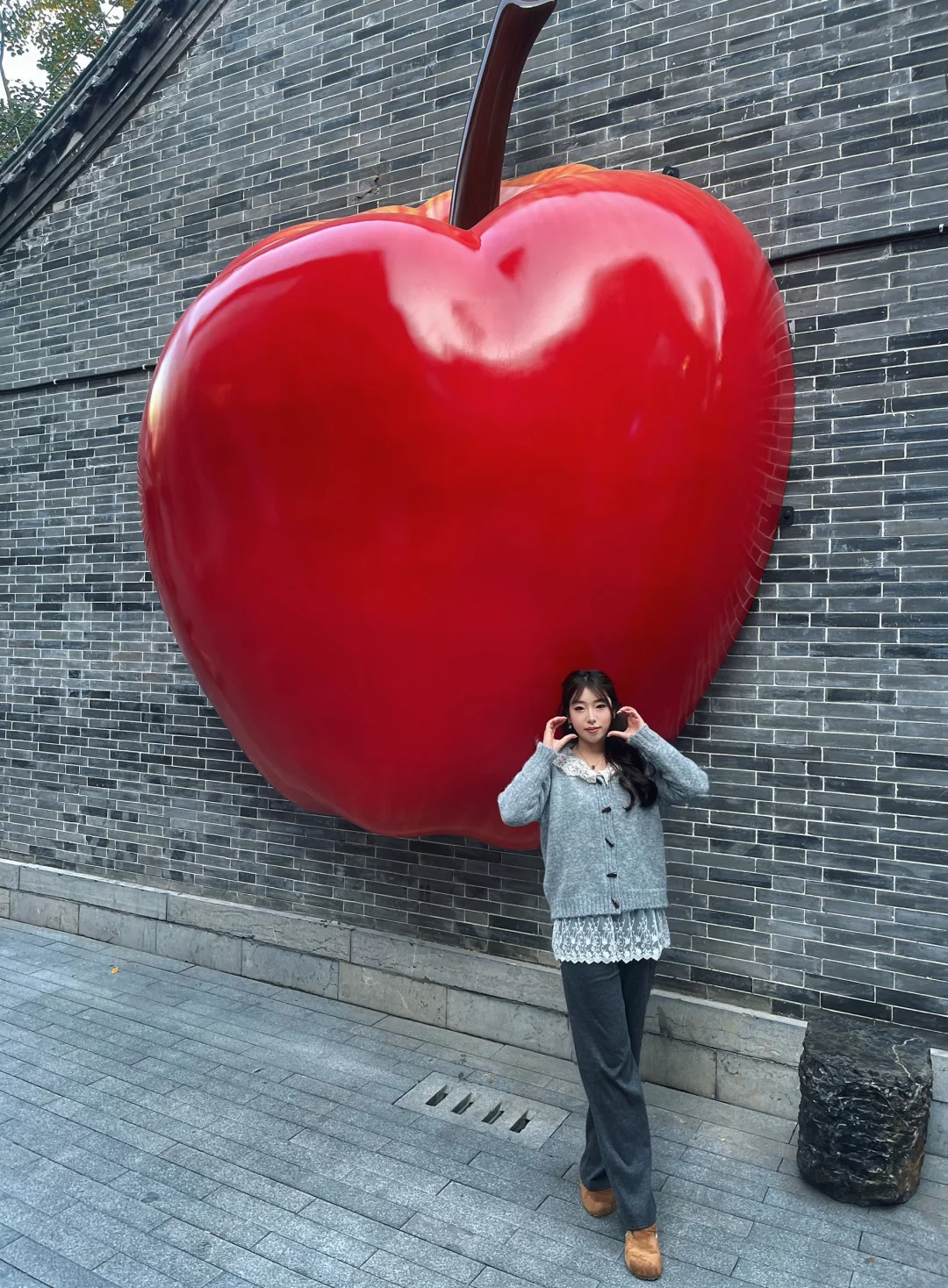 徐州文庙❗️新地标 巨型苹果🍎 太出片啦🎈