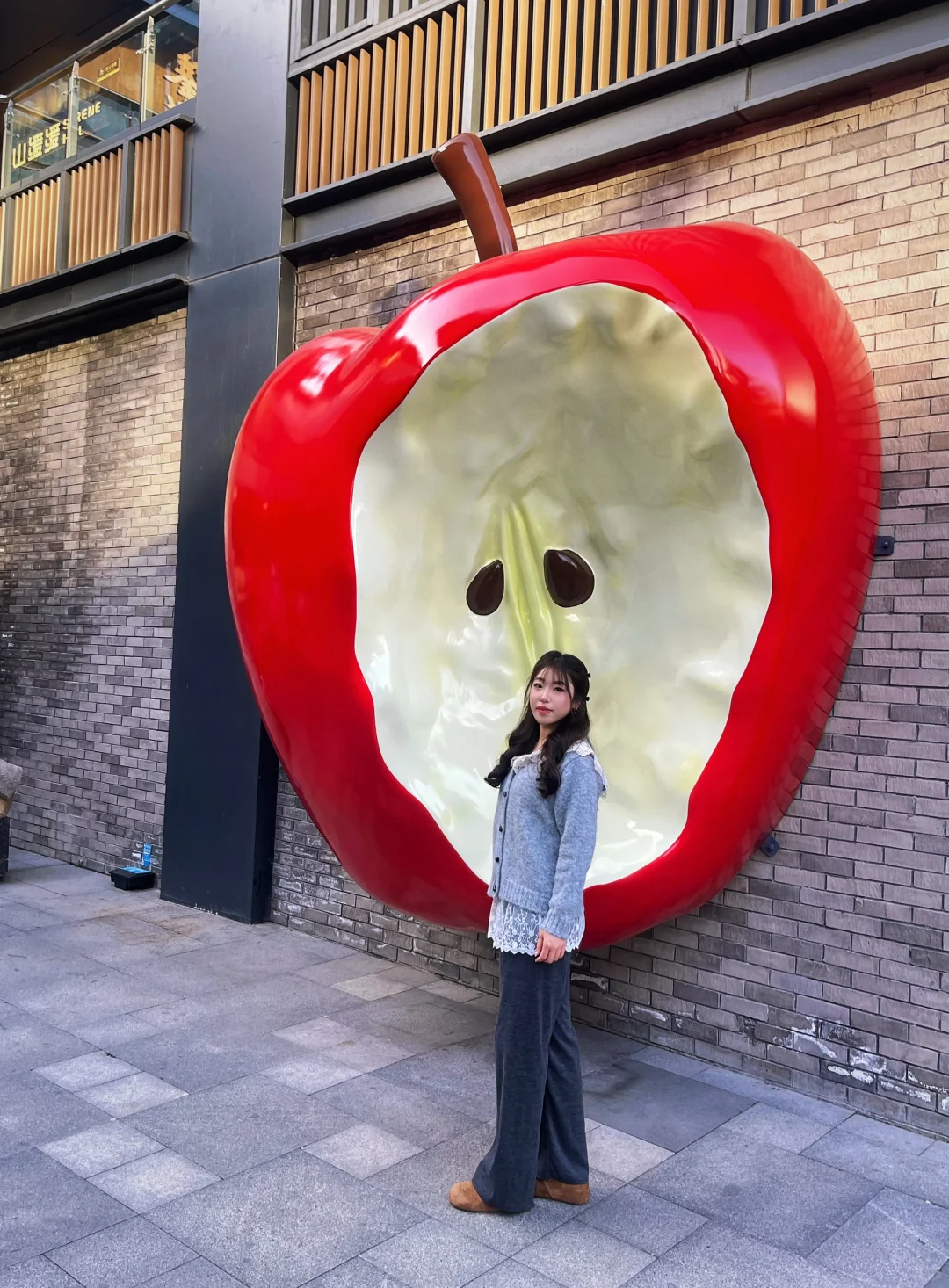 徐州文庙❗️新地标 巨型苹果🍎 太出片啦🎈