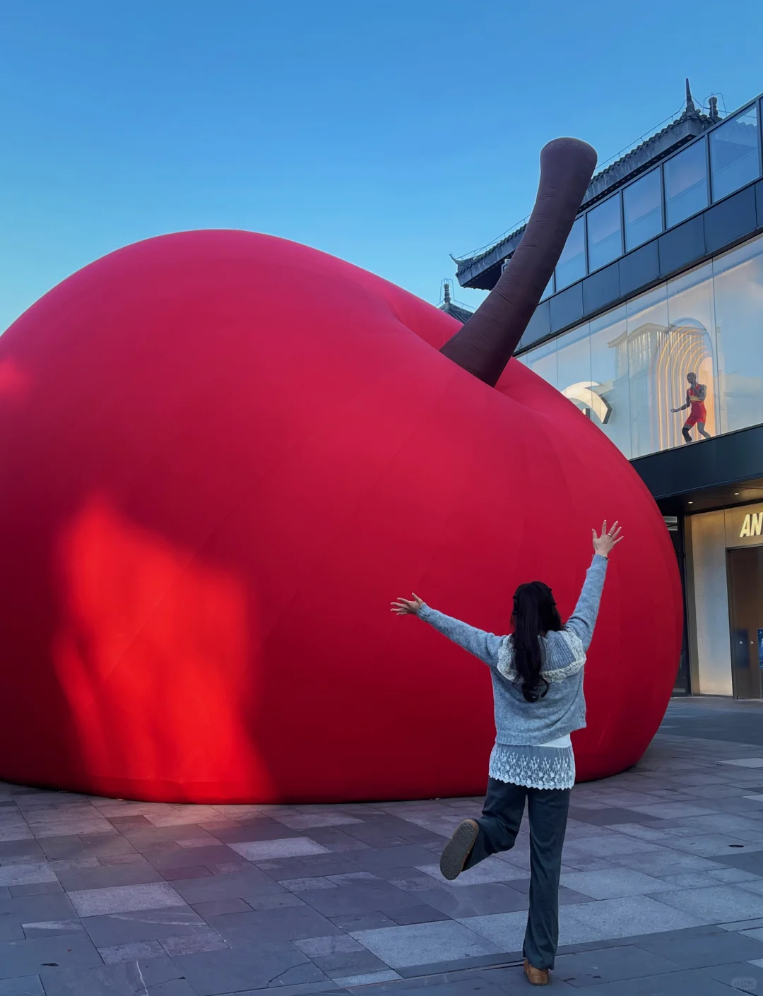 徐州文庙❗️新地标 巨型苹果🍎 太出片啦🎈