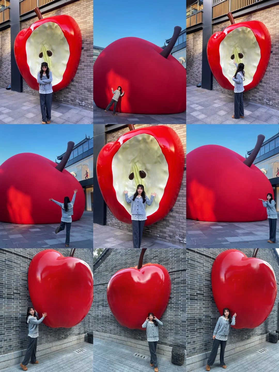 徐州文庙❗️新地标 巨型苹果🍎 太出片啦🎈