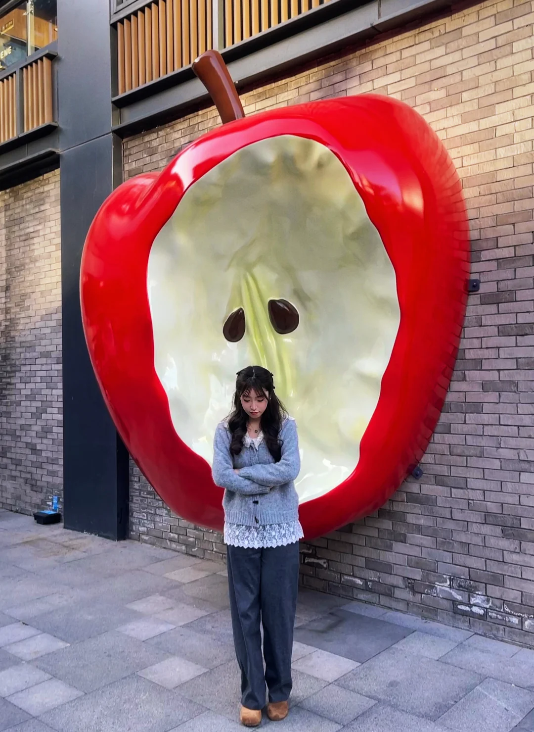 徐州文庙❗️新地标 巨型苹果🍎 太出片啦🎈