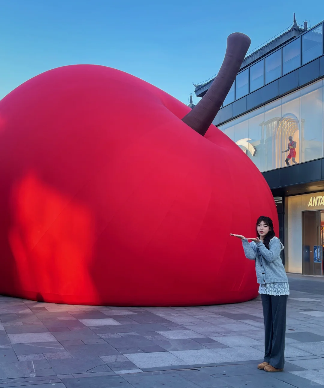 徐州文庙❗️新地标 巨型苹果🍎 太出片啦🎈